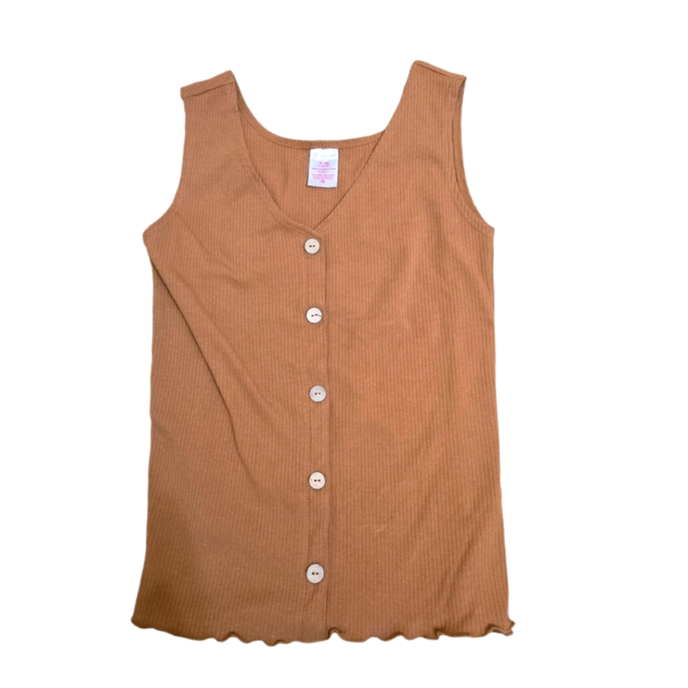 Light Brown Sleeveless Top and size XL Kids